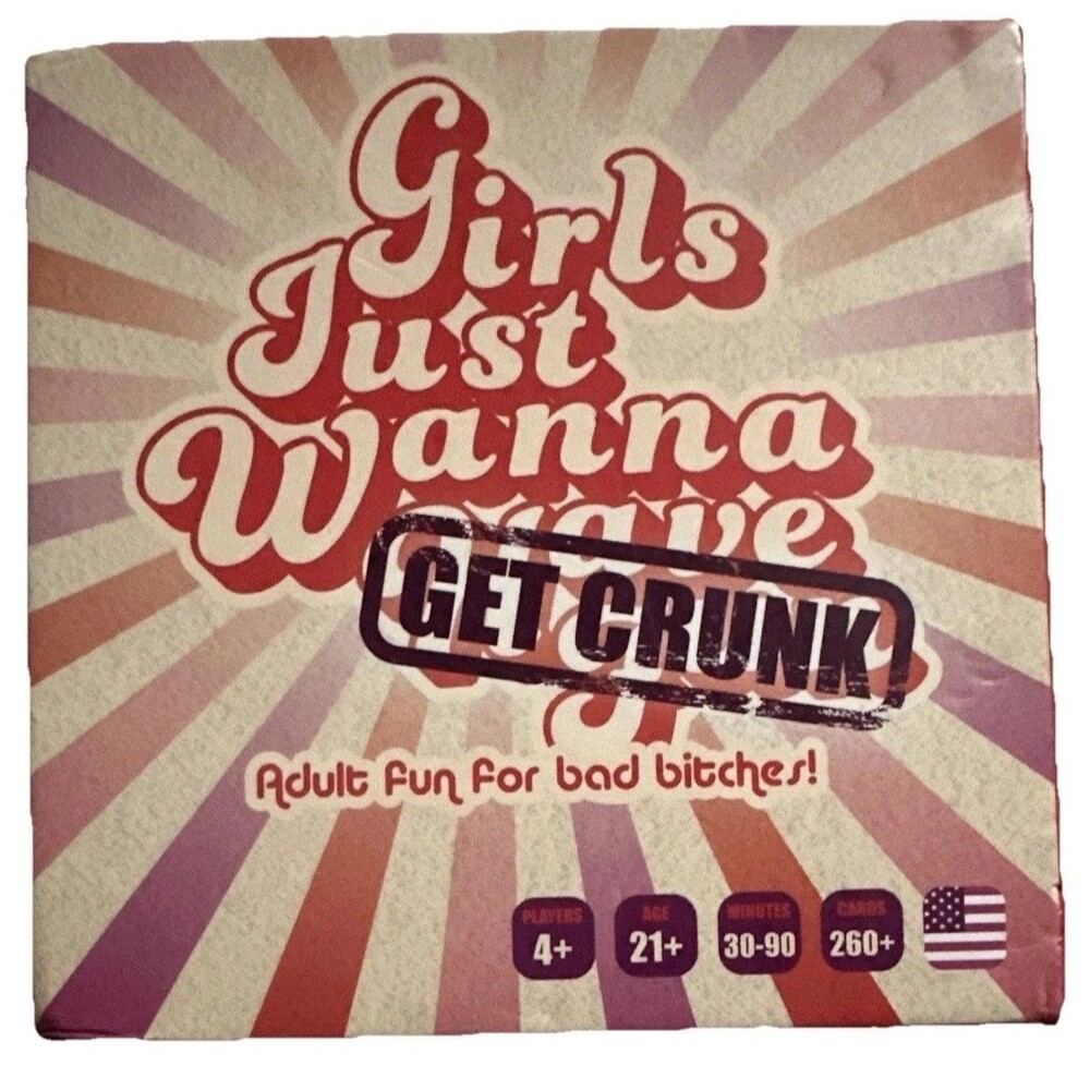 Girls Just Wanna Get Crunk Party Drinking Game Bachelorette Girls Night